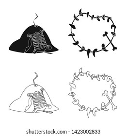 Isolated object of evolution  and prehistory sign. Set of evolution  and development  stock symbol for web.