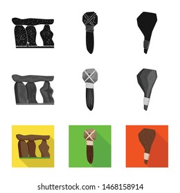 Isolated object of evolution and prehistory sign. Collection of evolution and development vector icon for stock.