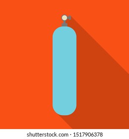 Isolated object of extinguisher and security symbol. Graphic of extinguisher and safety stock vector illustration.