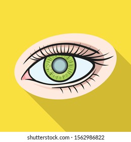 Isolated object of eye and eyesight icon. Web element of eye and diagnostic stock vector illustration.