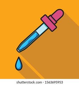 Isolated object of eyedropper and dropper logo. Web element of eyedropper and pipette stock symbol for web.