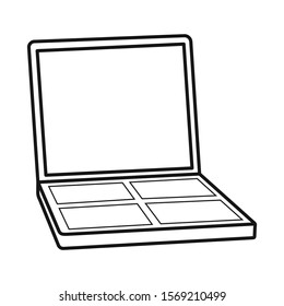Isolated object of eyeshadow and palette icon. Web element of eyeshadow and shadow stock vector illustration.
