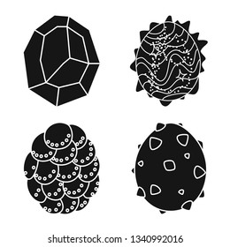 Isolated object of fantastic and cute  logo. Set of fantastic and magic  vector icon for stock.