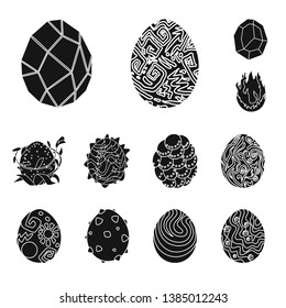 Isolated object of fantastic and cute  logo. Collection of fantastic and magic  vector icon for stock.