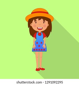 Isolated object of farm and agriculture icon. Set of farm and plant vector icon for stock.