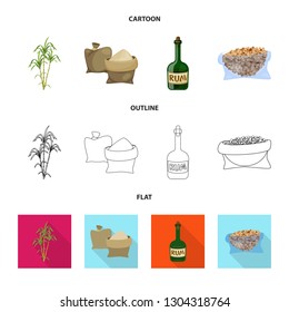 Isolated object of farm and agriculture  icon. Collection of farm and technology stock symbol for web.
