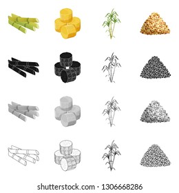 Isolated object of farm and agriculture  icon. Set of farm and technology vector icon for stock.