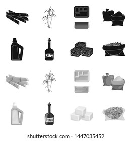 Isolated object of farm and agriculture icon. Collection of farm and technology stock symbol for web.