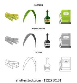 Isolated object of farm and agriculture  logo. Collection of farm and technology vector icon for stock.