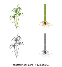 Isolated object of farm and agriculture  logo. Set of farm and technology stock vector illustration.