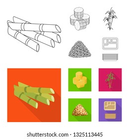 Isolated object of farm and agriculture  sign. Collection of farm and technology vector icon for stock.
