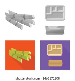 Isolated object of farm and agriculture symbol. Set of farm and technology stock symbol for web.