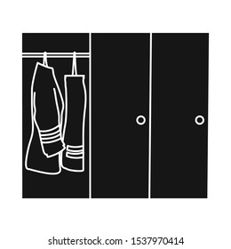 Isolated object of fireman and overalls icon. Web element of fireman and jacket stock vector illustration.