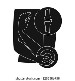 Isolated object of first and help logo. Collection of first and disease stock symbol for web.