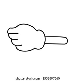 Isolated object of fist and hand symbol. Graphic of fist and arm vector icon for stock.