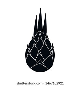 Isolated object of flower and lotus icon. Set of flower and water stock vector illustration.