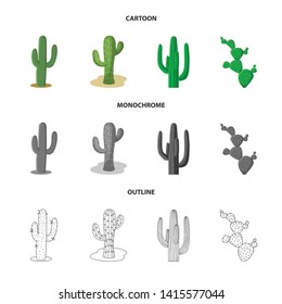 Isolated object of flower and summer sign. Set of flower and garden stock symbol for web.