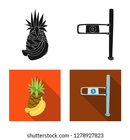 Isolated object of food and drink icon. Collection of food and store stock symbol for web.