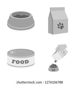 Isolated object of food  and tin symbol. Collection of food  and bottle stock symbol for web.