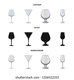 Isolated object of form and celebration icon. Set of form and volume stock vector illustration.