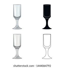 Isolated object of form and celebration icon. Set of form and volume stock symbol for web.