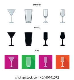 Isolated object of form and celebration icon. Set of form and volume stock symbol for web.