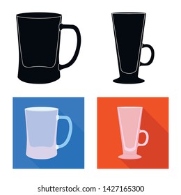 Isolated object of form and celebration logo. Set of form and volume vector icon for stock.