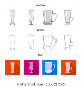 Isolated object of form and celebration sign. Set of form and volume stock symbol for web.