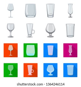 Isolated object of form and celebration sign. Collection of form and volume stock symbol for web.
