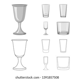 Isolated object of form and celebration sign. Collection of form and volume stock symbol for web.