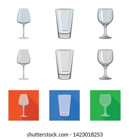 Isolated object of form and celebration sign. Collection of form and volume vector icon for stock.