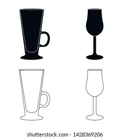 Isolated object of form and celebration sign. Set of form and volume stock vector illustration.