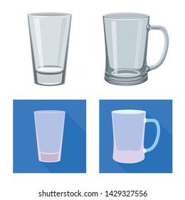 Isolated object of form and celebration sign. Set of form and volume vector icon for stock.