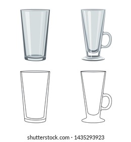 Isolated object of form and celebration sign. Collection of form and volume stock symbol for web.