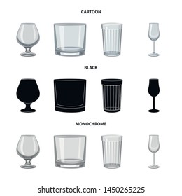 Isolated object of form and celebration sign. Collection of form and volume stock vector illustration.