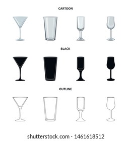 Isolated object of form and celebration sign. Set of form and volume stock vector illustration.