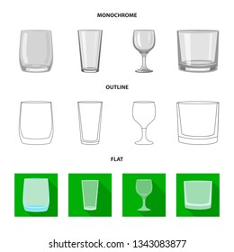 Isolated object of form and celebration symbol. Collection of form and volume vector icon for stock.