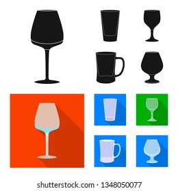 Isolated object of form and celebration symbol. Set of form and volume vector icon for stock.