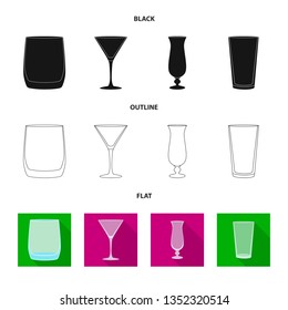 Isolated object of form and celebration symbol. Set of form and volume stock symbol for web.