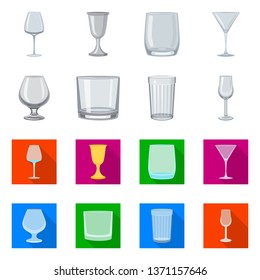 Isolated object of form and celebration symbol. Collection of form and volume vector icon for stock.