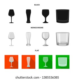 Isolated object of form and celebration symbol. Collection of form and volume vector icon for stock.