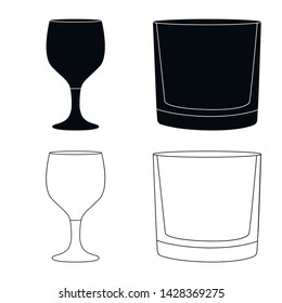 Isolated object of form and celebration symbol. Set of form and volume stock vector illustration.