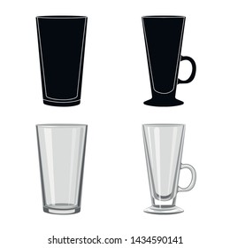 Isolated object of form and celebration symbol. Set of form and volume stock vector illustration.