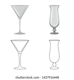 Isolated object of form and celebration symbol. Set of form and volume vector icon for stock.