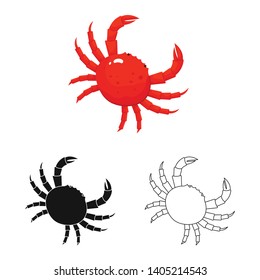 Isolated object of fresh  and restaurant icon. Collection of fresh  and marine   stock vector illustration.