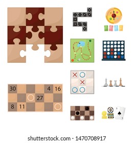 Isolated object of gambling and concept logo. Collection of gambling and jackpot vector icon for stock.