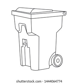 Isolated object of garbage and ecology icon. Collection of garbage and recycling stock vector illustration.