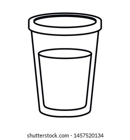 Isolated object of glass and milk logo. Collection of glass and transparent vector icon for stock.