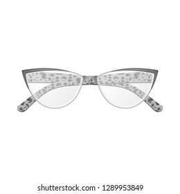 Isolated object of glasses and frame sign. Set of glasses and accessory vector icon for stock.