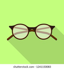 Isolated object of glasses and frame symbol. Collection of glasses and accessory stock vector illustration.